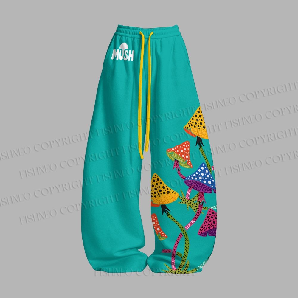 Unisex Yayoi Kusama Multicolor Mushroom Loose Tank Top Set