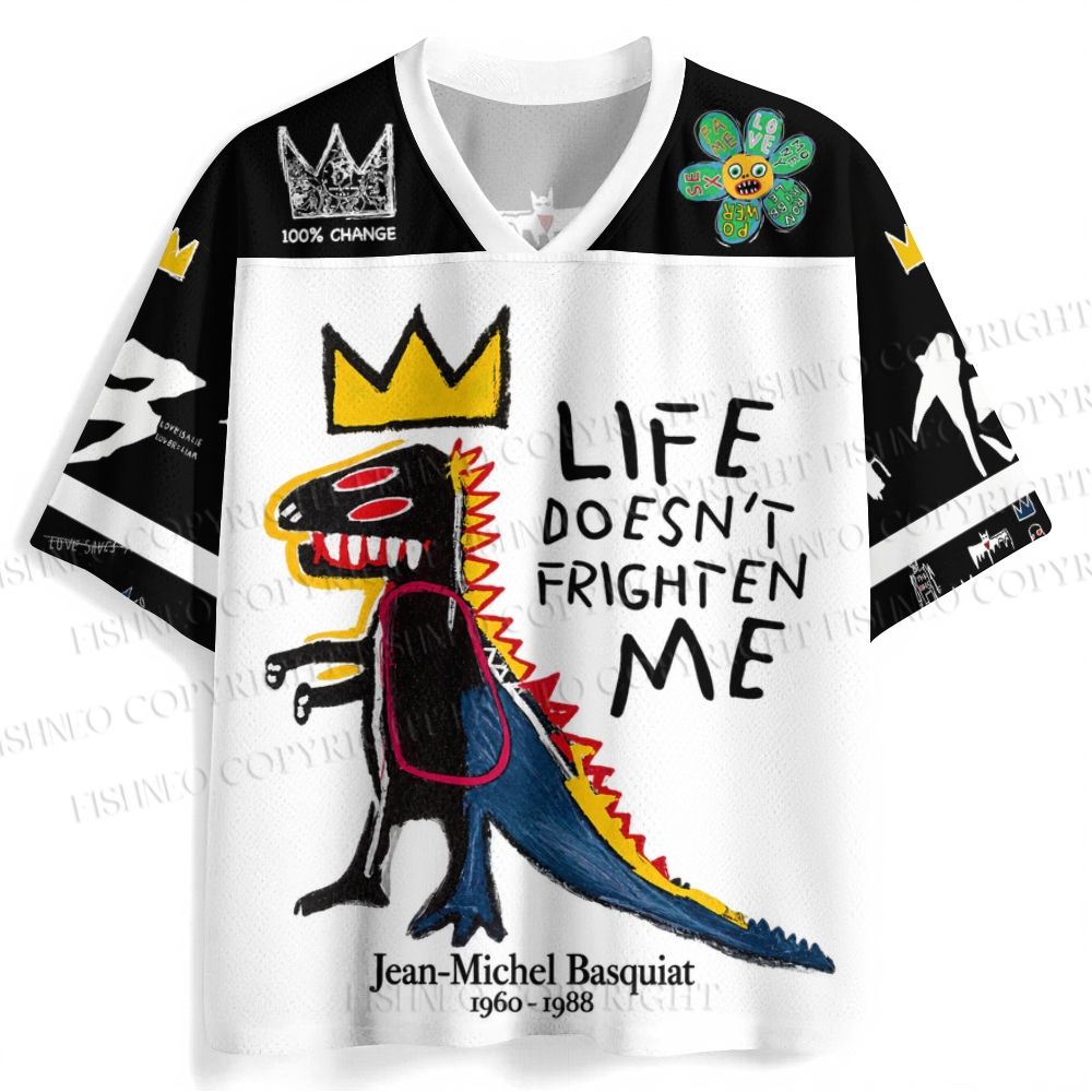 Jean-Michel Basquiat Dinosaur Jersey Shirts