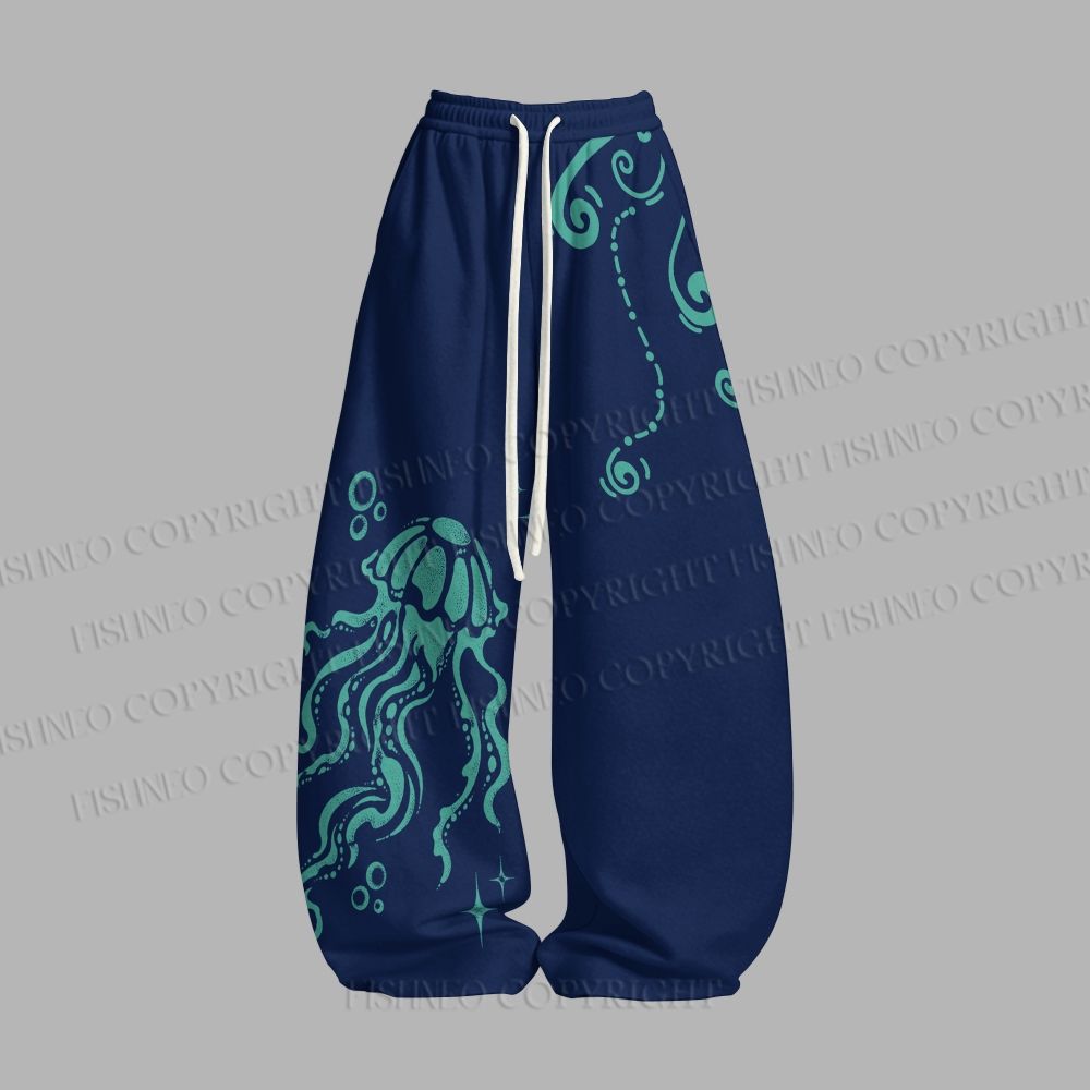 Unisex Yayoi Kusama Jellyfish Loose Tank Top Set