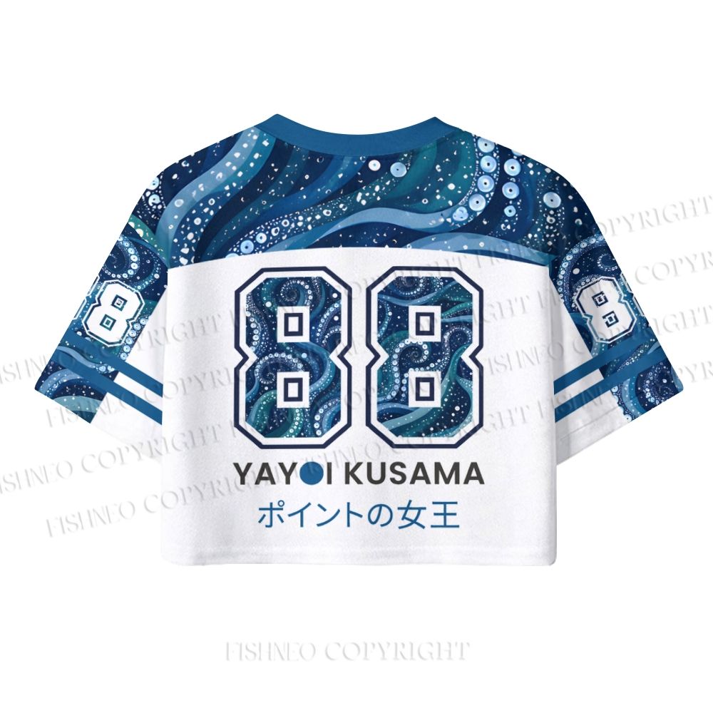 Yayoi Kusama Octopus Crop Sport Jersey Shirts