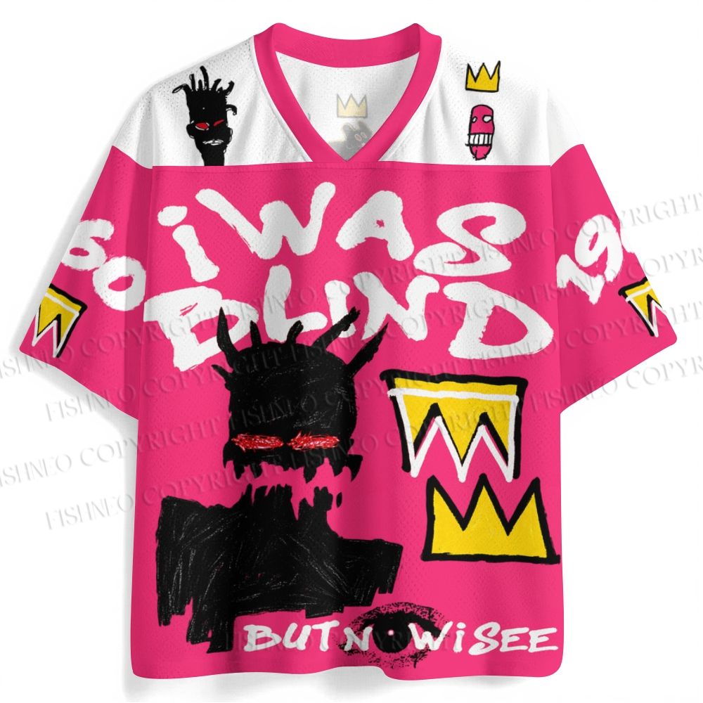Jean-Michel Basquiat Crown Graffiti Jersey Shirts