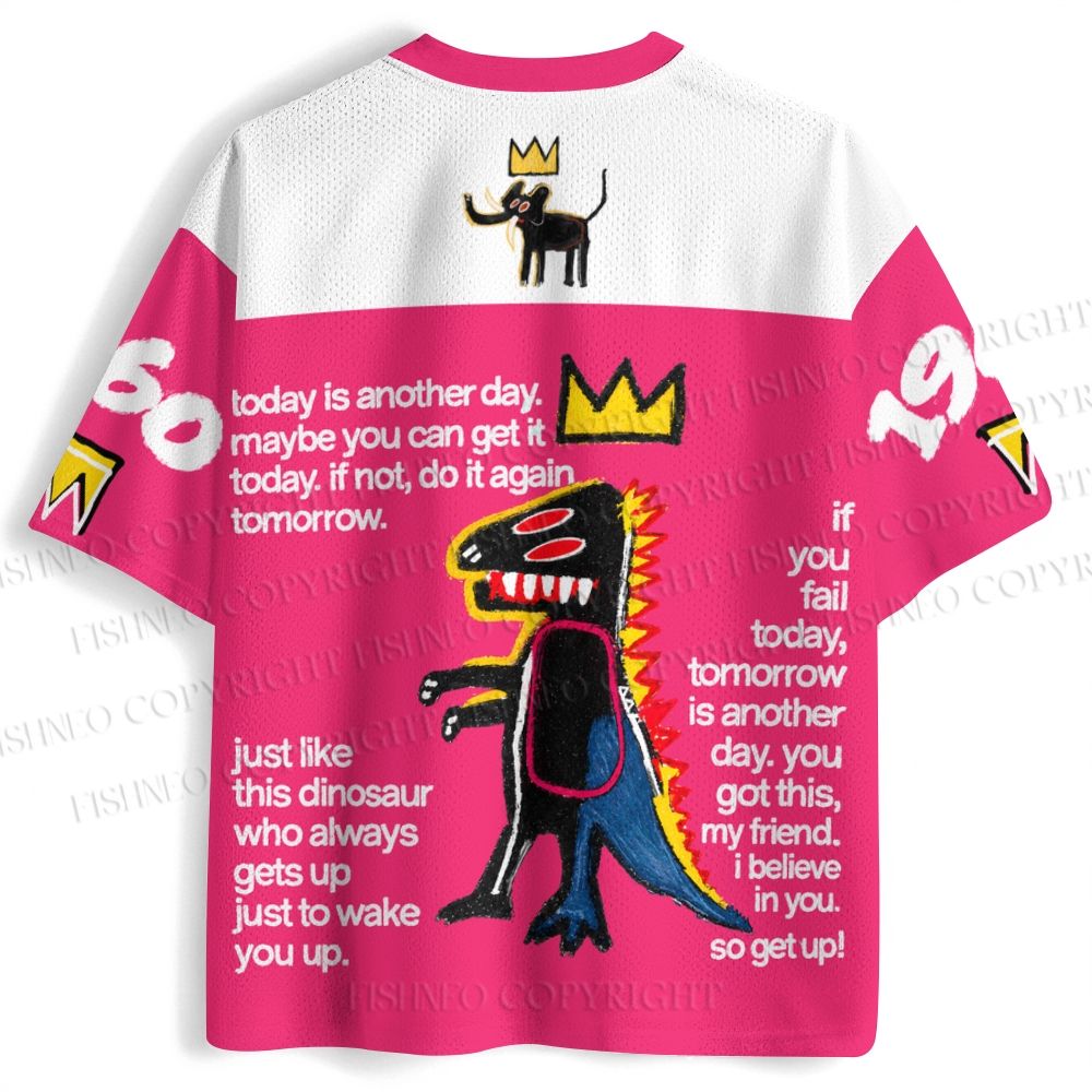 Jean-Michel Basquiat Crown Graffiti Jersey Shirts