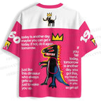 Jean-Michel Basquiat Crown Graffiti Jersey Shirts