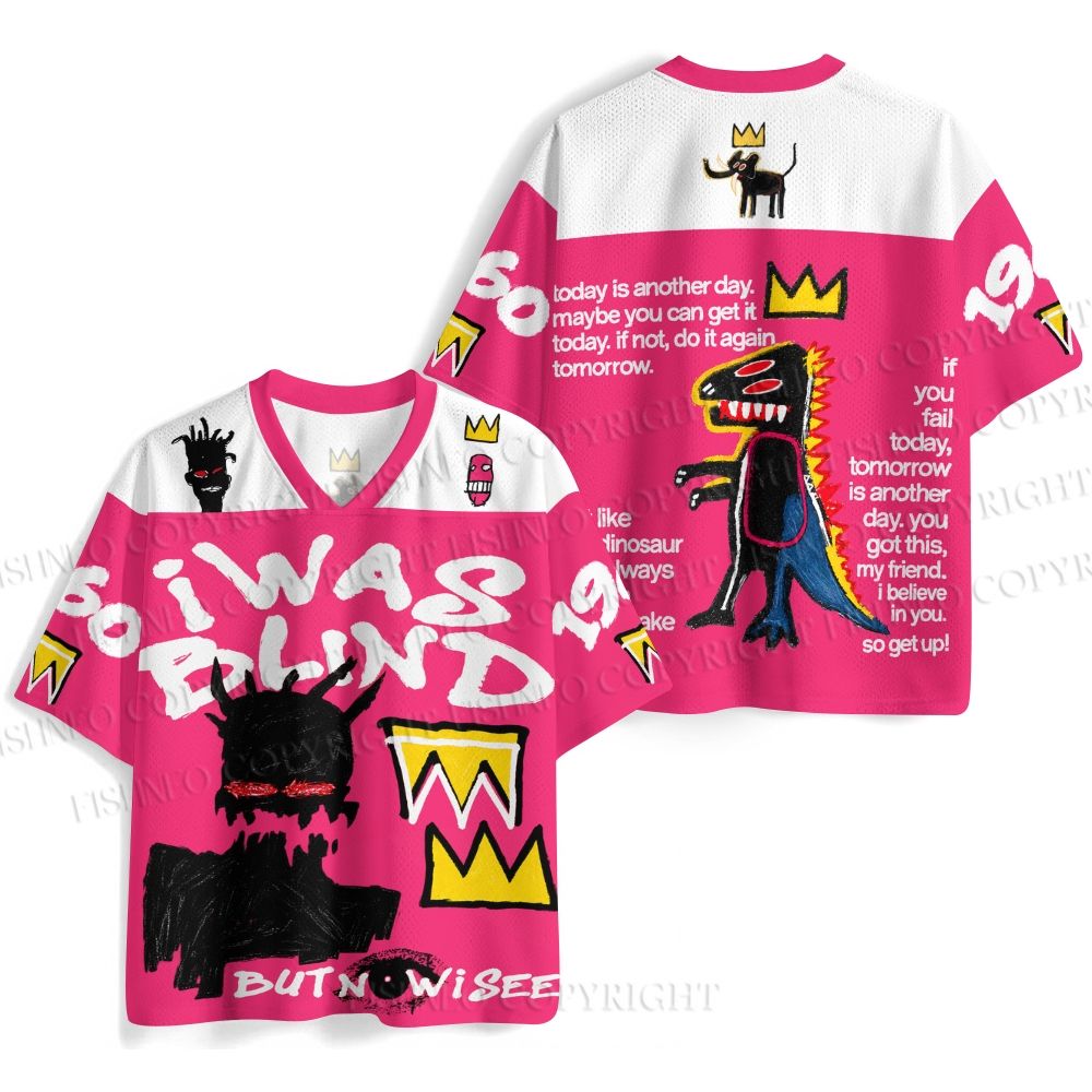 Jean-Michel Basquiat Crown Graffiti Jersey Shirts