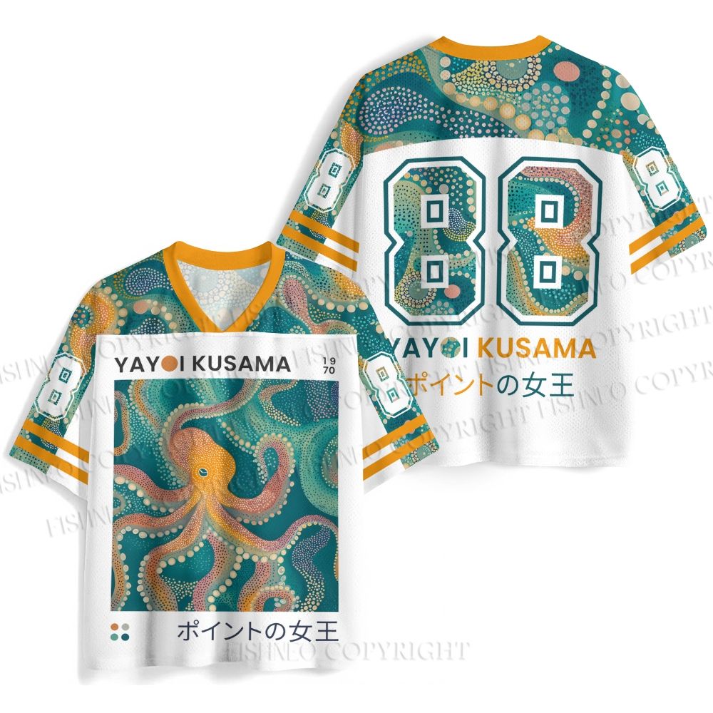 Yayoi Kusama Octopus Jersey Shirts