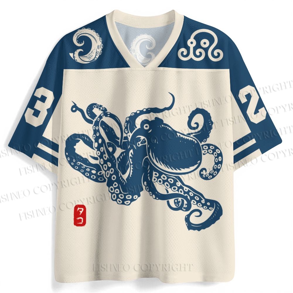 Octopus Japanese Style  Jersey Shirts