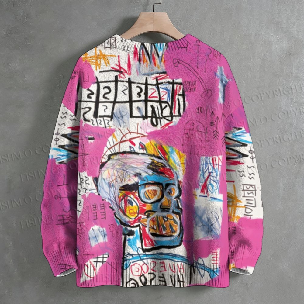 Jean-Michel Basquiat Graffiti Crew Neck Sweater