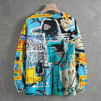 Jean-Michel Basquiat Graffiti Crew Neck Sweater