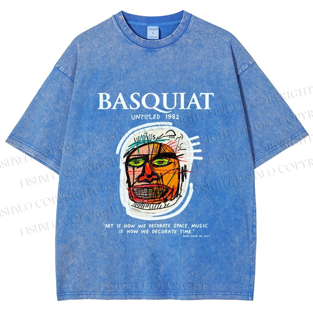 Unisex Jean-Michel Basquiat Untitled (Head) Printed Washed Tee