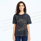 Unisex School of Anchovies Japanese Art Style Printed Washed Tee