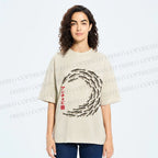 Unisex School of Anchovies Japanese Art Style Printed Washed Tee