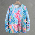 Pink Polka Dot Koi Crew Neck Sweater