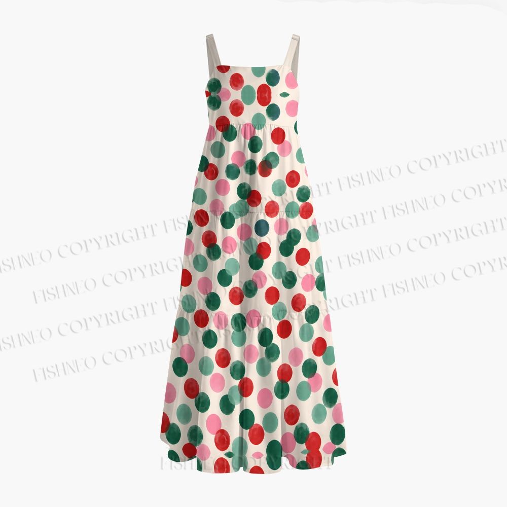 Christmas Dots Maxi Dresses
