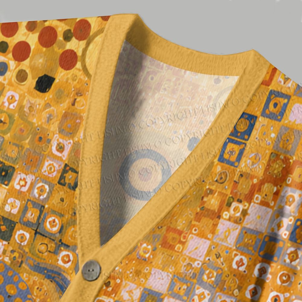 Klimt Art Ugly Cardigan Sweater