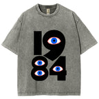 1984 Eyes Abstract Minimalist Vintage Washed T-shirt