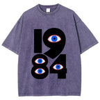 1984 Eyes Abstract Minimalist Vintage Washed T-shirt