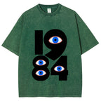 1984 Eyes Abstract Minimalist Vintage Washed T-shirt