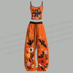 Halloween Vampire Cat Top & Elasticated Trousers Two-Piece Set