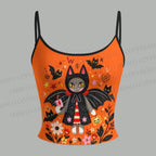 Halloween Vampire Cat Top & Elasticated Trousers Two-Piece Set