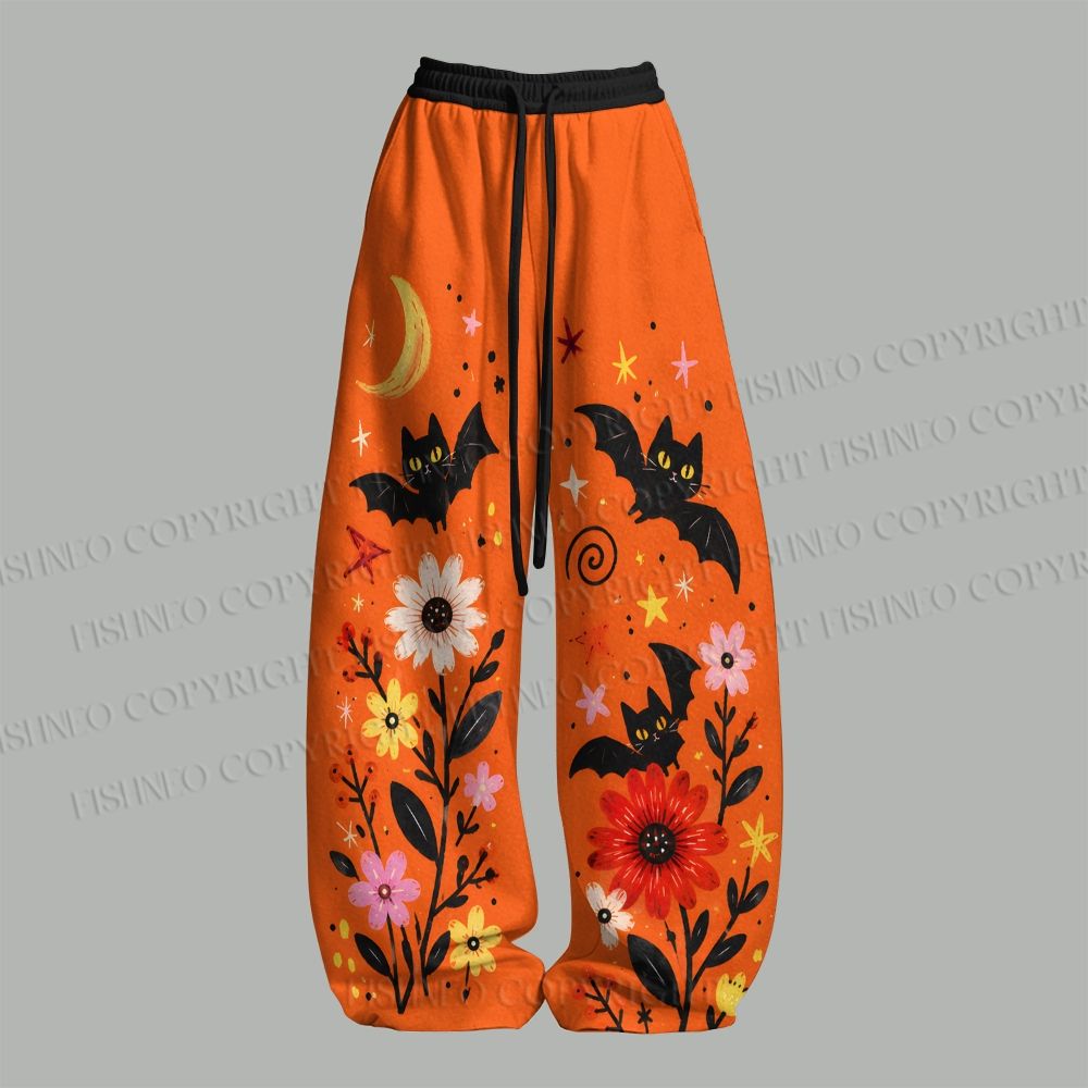 Halloween Vampire Cat Top & Elasticated Trousers Two-Piece Set