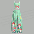 Halloween Ghost Mushrooms Top & Elasticated Trousers Two-Piece Set