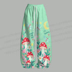 Halloween Ghost Mushrooms Top & Elasticated Trousers Two-Piece Set
