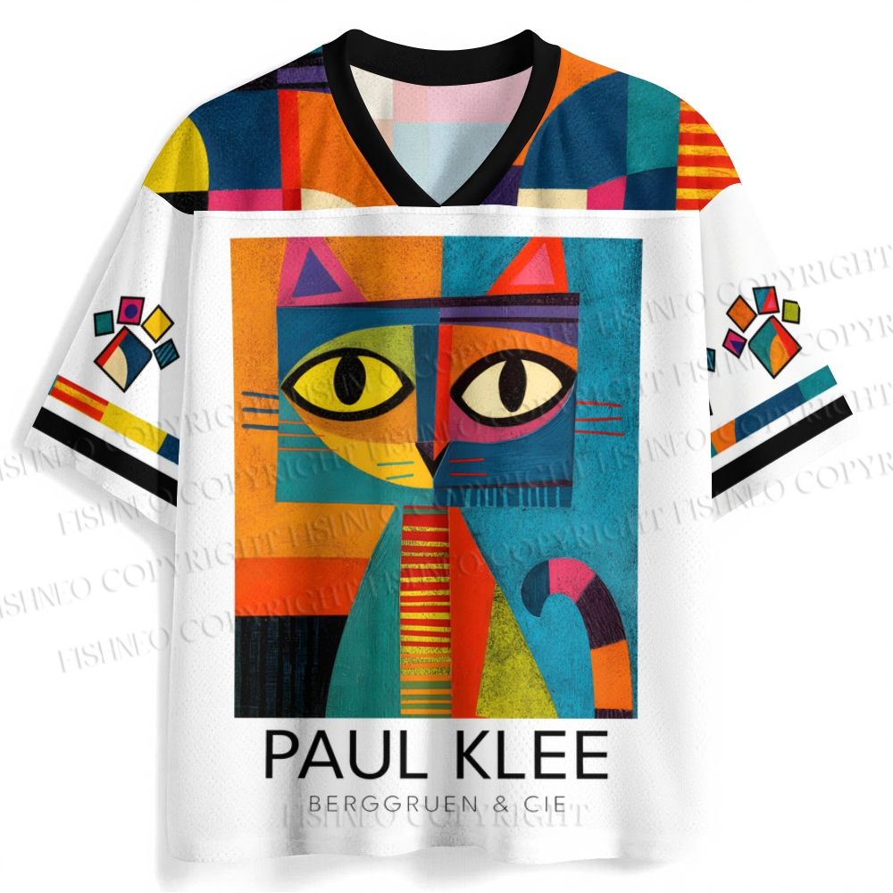 Paul Klee Square Cat Jersey Shirts