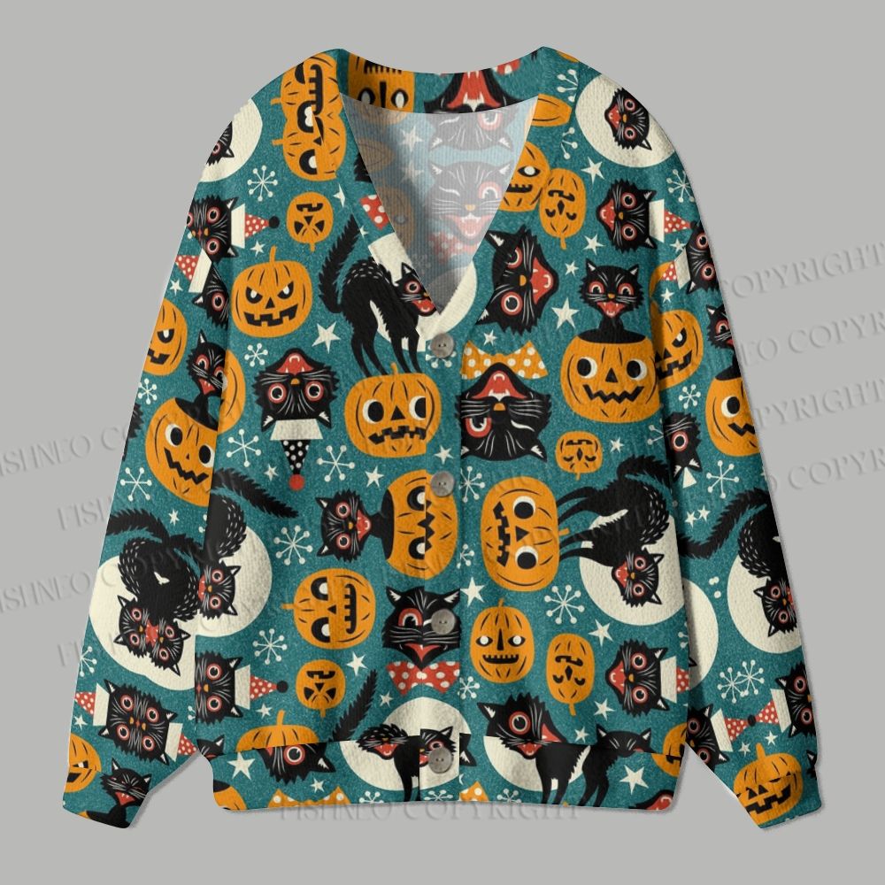 Haunted Night Ugly Cardigan Sweater
