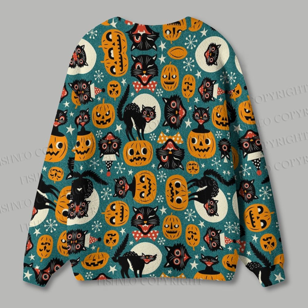 Haunted Night Ugly Cardigan Sweater