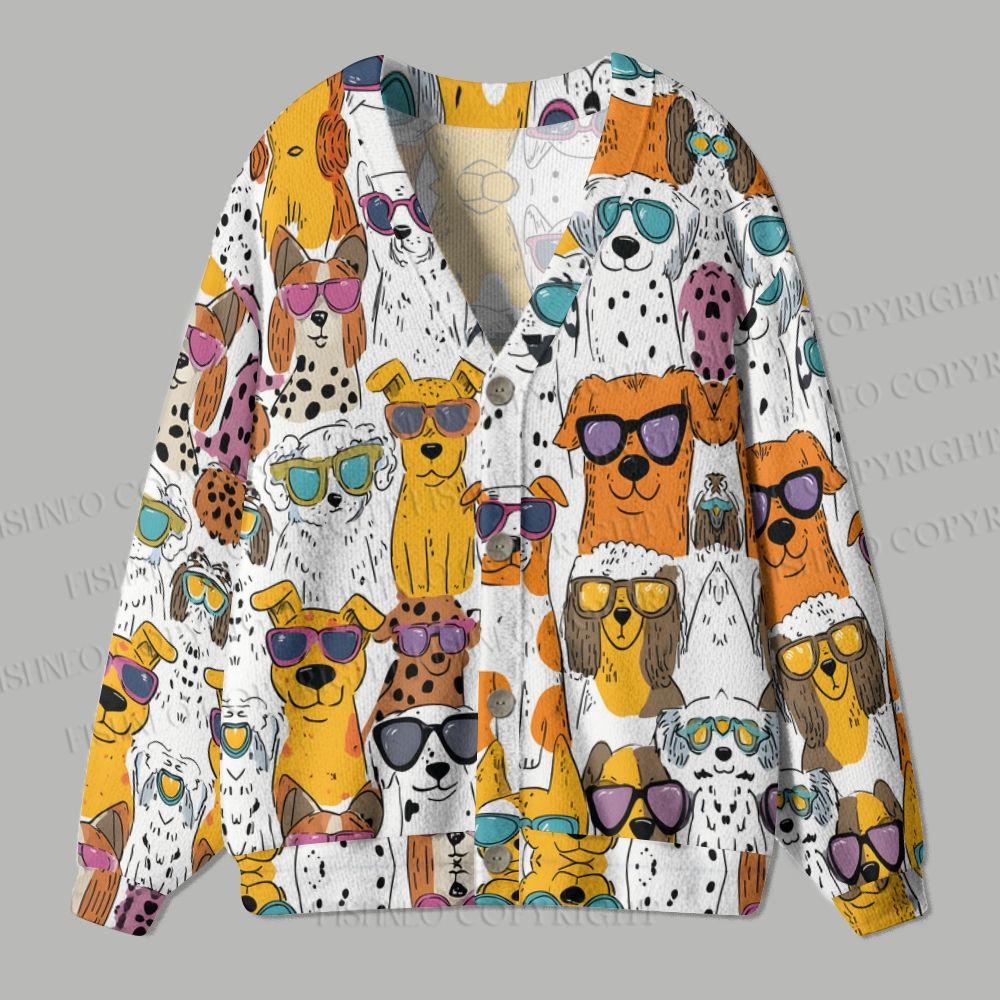 Cool Dog Ugly Cardigan Sweater