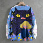 Eyes Around Me Crew Neck Sweater