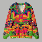 Color Mix Ugly Cardigan Sweater