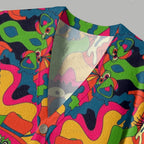 Color Mix Ugly Cardigan Sweater