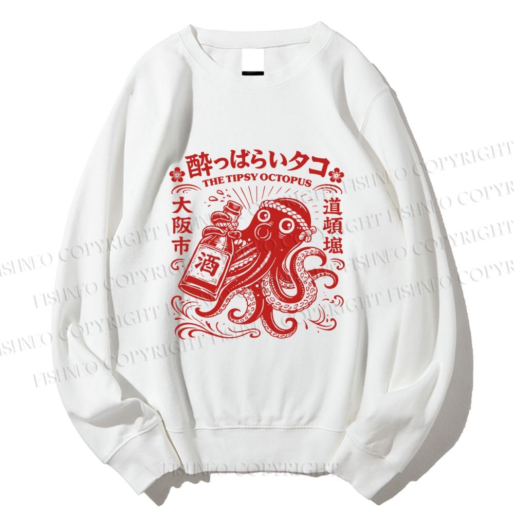 Unisex The Tipsy Octopus Printed Sweatshirt