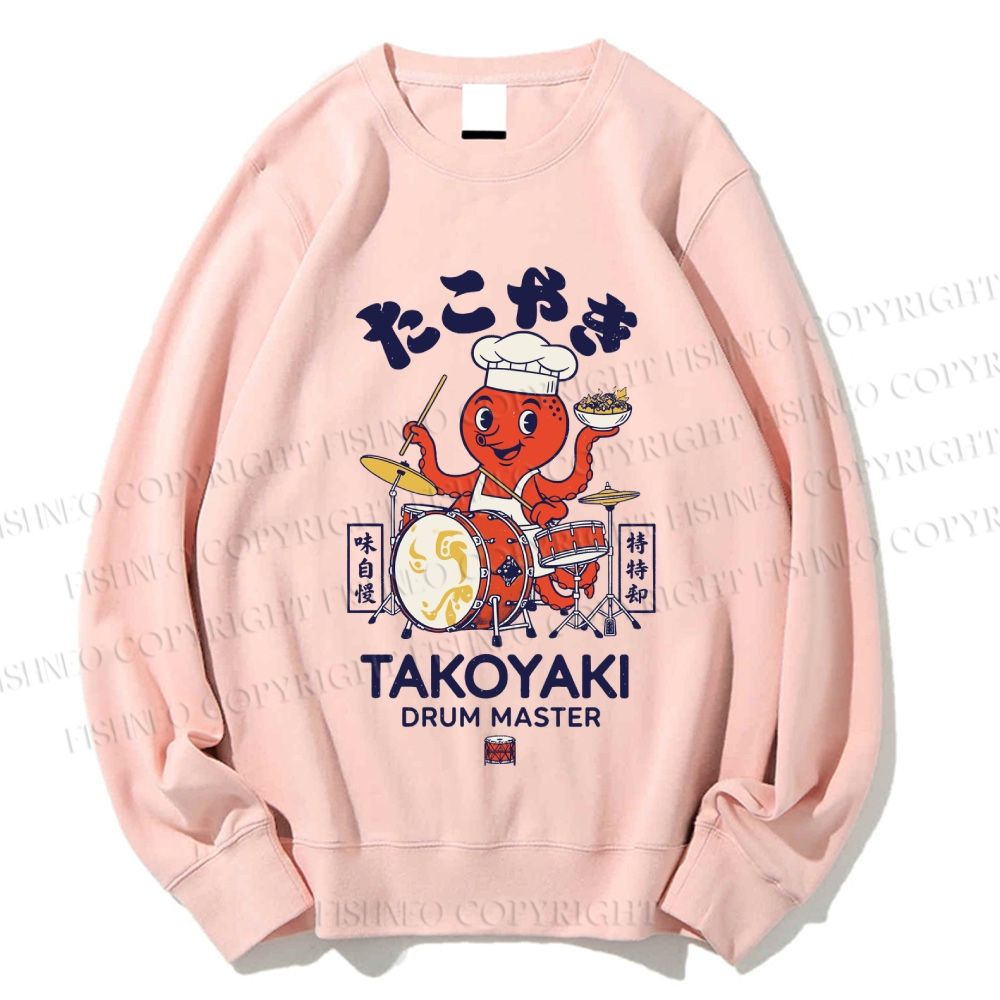 Unisex Osaka Dotonbori Octopus Printed Sweatshirt