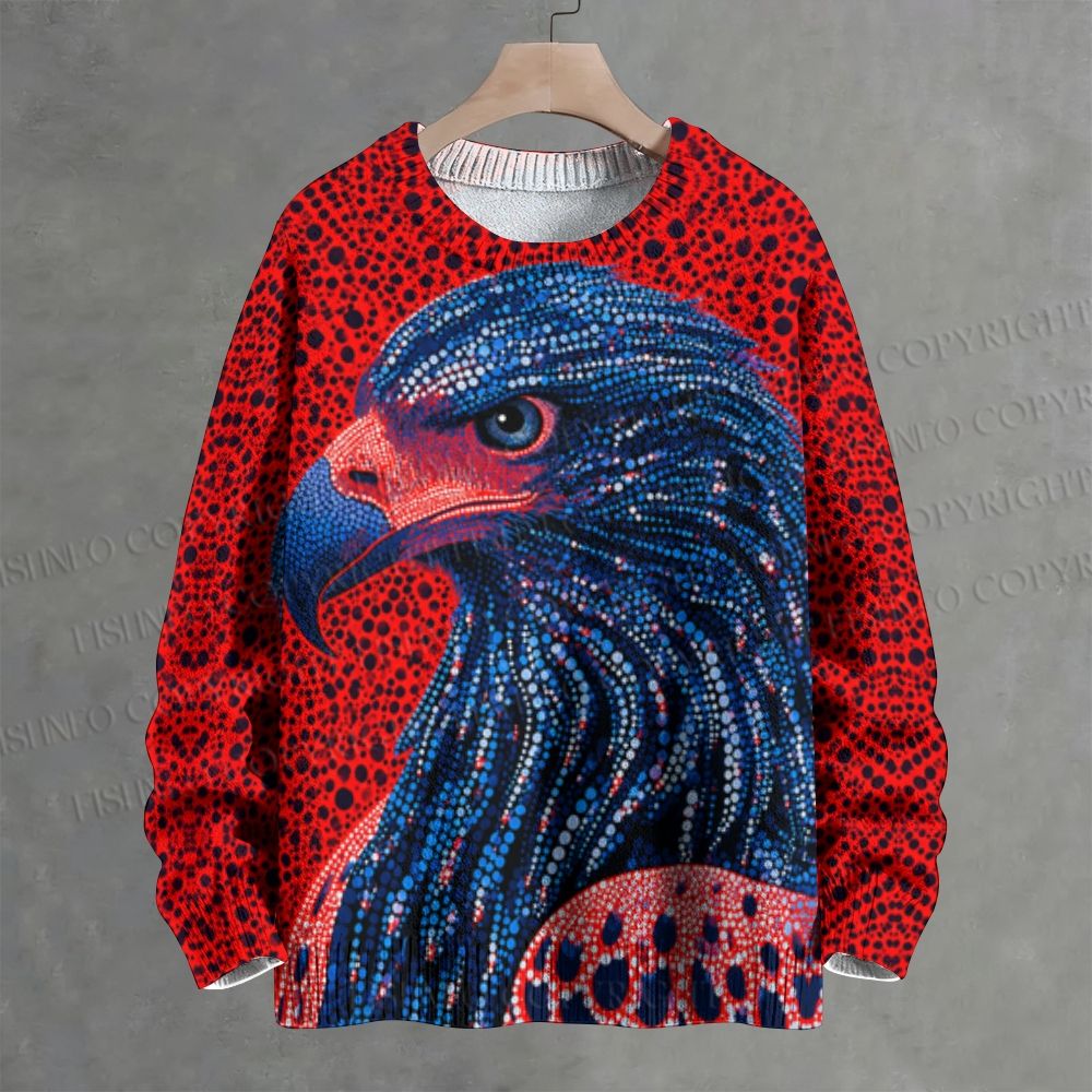 Eagle Head Crew Neck Sweater