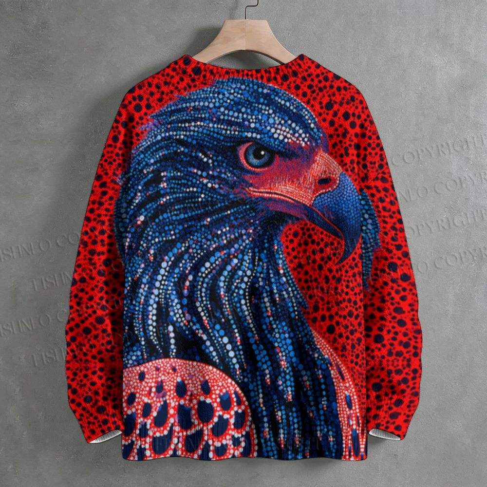 Eagle Head Crew Neck Sweater