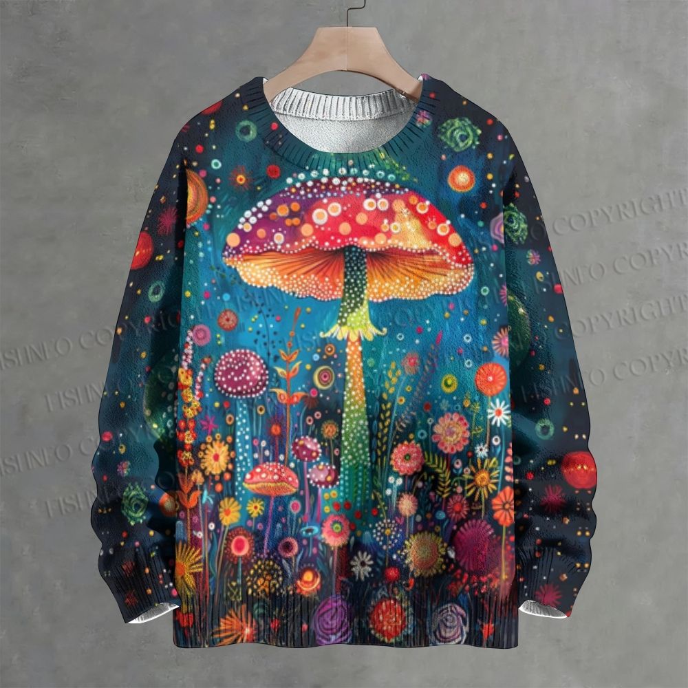 Magic Mushroom Crew Neck Sweater