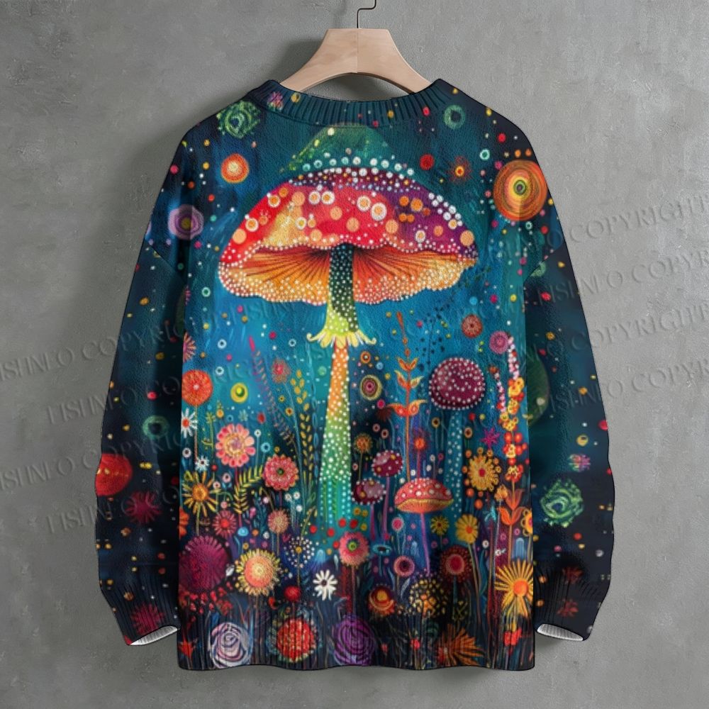 Magic Mushroom Crew Neck Sweater