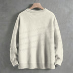 Funny Black Line Cat Cooking Crew Neck Sweater