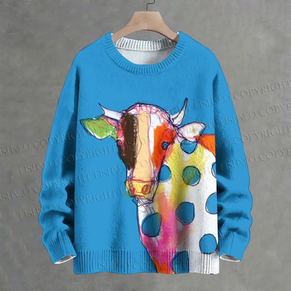 Ox Graffiti Crew Neck Sweater