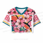 Japanese Wave Sakura Crop Sport Jersey Shirts