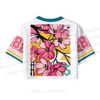 Japanese Wave Sakura Crop Sport Jersey Shirts