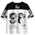 Yayoi Kusama Black Cat Jersey Shirts