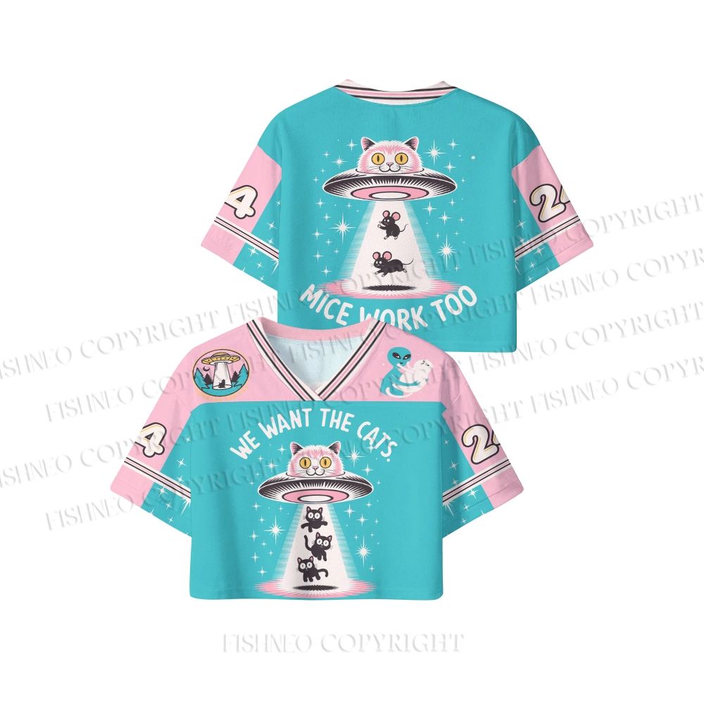 We Want The Cats Crop Sport Jersey Shirts