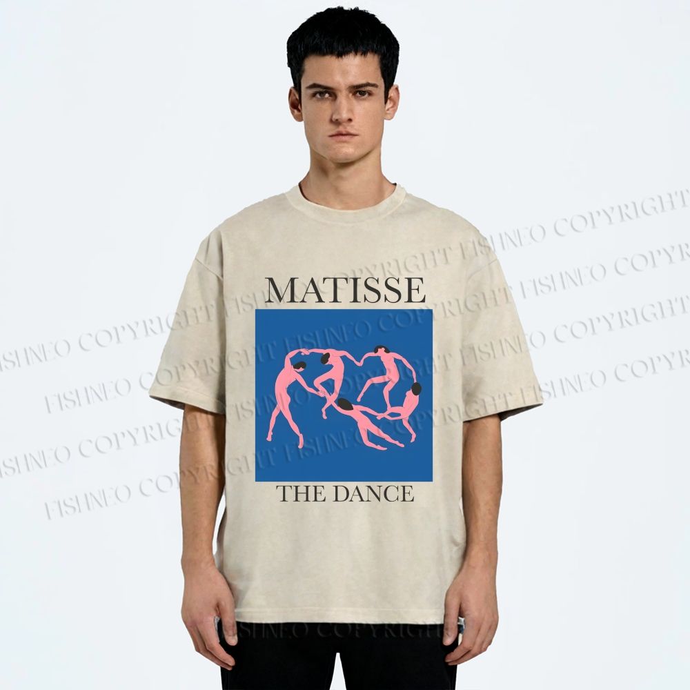 Unisex Henri Matisse The Dance Printed Washed Tee