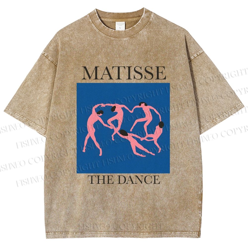 Unisex Henri Matisse The Dance Printed Washed Tee