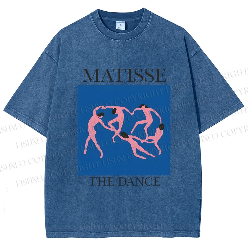 Unisex Henri Matisse The Dance Printed Washed Tee