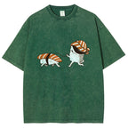 Sushi Walking Sushi Washed T-Shirt