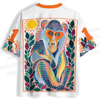 Yayoi Kusama Multicolor Monkey Jersey Shirts